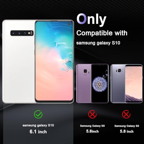Image of Case for Samsung Galaxy S10, Military Grade Drop Protection Phone Case, Yellowing Resistant, Anti-Scratch Hard PC Back, Shockproof Hard Ultra-Thin Protective Cover, Clear