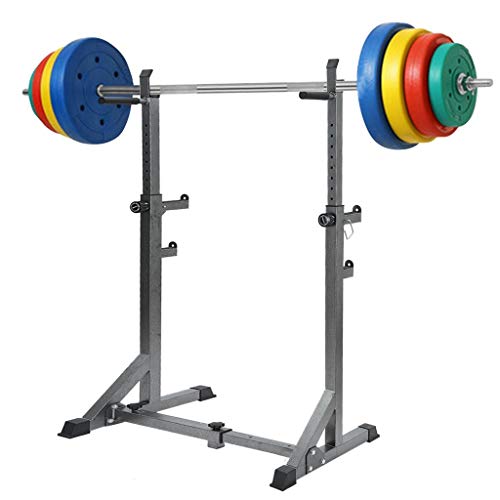 Barbell Rack,Lanyun Squat Rack Squat Stand Dip Station Squat Rack-Dipping Station Heavy Duty Dip Stand-Barbell Rack 660Lbs Max Load Adjustable Squat Stand Dipping Station Weight Bench Pull Up Bar Gym