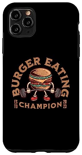 Burger Eating Champion �ʔ��� �n���o�[�K�[ ���[�N�A�E�g ���g�� �X�}�z�P�[�X iPhone 11 Pro Max �p