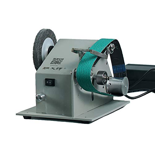 LeTkingok Desktop Commercial Belt Machine - Electric Polisher Knife Sharpener Polishing Machine With Double Motor