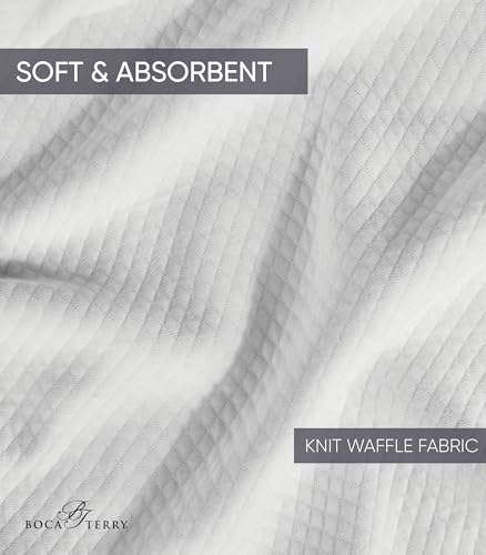 Boca Terry Women's Soft Waffle Knit Robe, Long Spa, Resort & Hotel Bathrobe, Luxury Bath Robe4