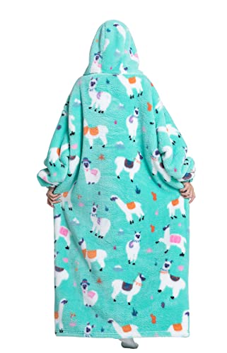 Seogva Extra Long Wearable Blanket Hoodie, Oversized Blanket Sweatshirt, Super Warm and Cozy Giant Hooded Blanket - Image 4