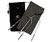 Metal Stainless Steel Tongue Cleaner Scrapers, dental hygiene oral care, rid of bacteria and bad breath, aid immune system, set of 2 with travel pouches - by Spiraliks
