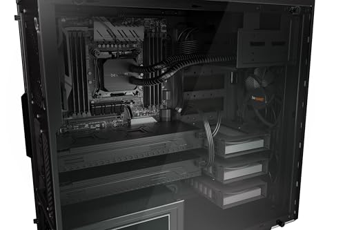 Image of be quiet! Pure Base 600 | ATX Midi Tower PC Case | 2 Pre-Installed Pure Wings 2 Fans | Tempered Glass Window | Black | BGW21