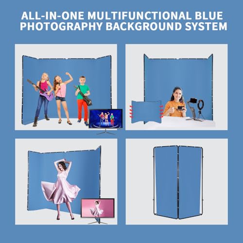 Fond bleu photographie portable pour éliminer les plis en arrière-plan photo