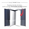 Nicky's® Multi Pocket Organizer, 10 or 14 Page Folder, Waterproof, Patented Tear-Resistant, Flexible Plastic, Proudly Made in USA, Binder Substitute. (14-in-1 Navy Blue) #1