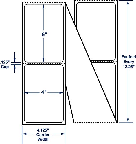 Compulabel Brand White Thermal Transfer Labels, 4