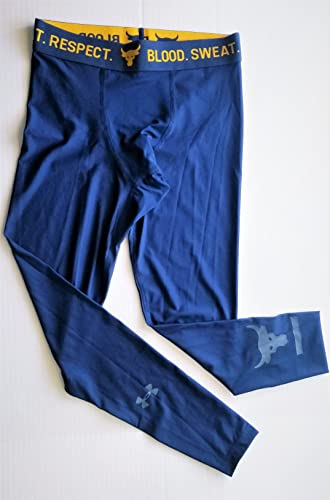 Under Armour Ua Project Rock Compression Pants Workout Compression Pants Brahma Bull Navy Heat Gear Compression Navy Men's Workout Pants Medium #TOP4