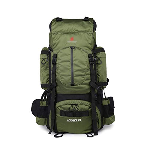 HJQJP666 Mochila de Trekking  de Gran Capacidad 75L de Senderismo Pesada Conveniente