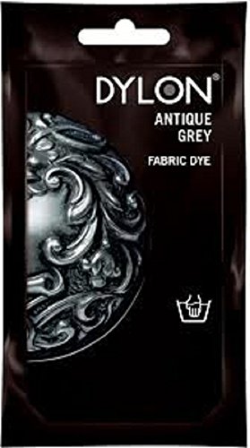 Dylon Hand Fabric Tie Dye used Worldwide by Best Designers, Multi-Purpose, Suitable for Small Natural Fabrics, Permanent and Easy to Apply, Color: Antique Grey, Size: 1.76 oz (50 grams)