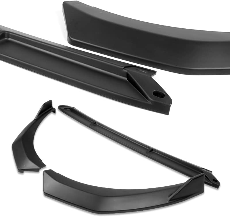 3PCS Front Bumper Lip Kit fit for compatible with 2019-2021 Kia Forte/Forte5, STP-Style Splitter Trim Protection Spoiler, Air-Dam-Chin-Diffuser (Unpainted Matt Black)