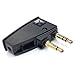 SYMWELL Generic Airline Airplane Flight Headphone Adapter Aviation Plugs to 3.5mm Jack Fit for Boes QuietComfort 3 QuietComfort 20 QuietComfort 25 QC3 QC20 QC25 Headphones (Black)