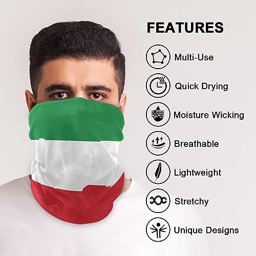 Image of Men Women Bandanas Neck Gaiter Headwrap Balaclava | Seamless Face Cover Scarf Neck Warmer Breathable Headwear for Hiking Cycling