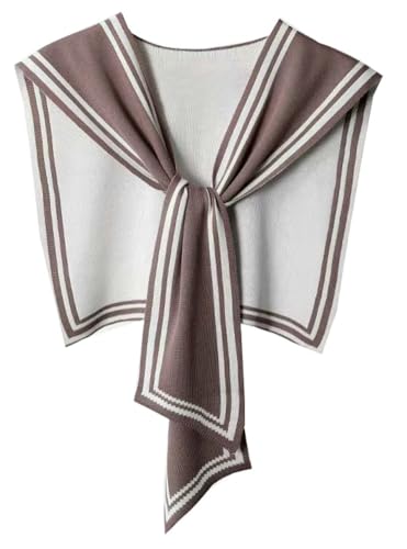 Shawl Wraps for Women Casual Cape Tie Up Poncho Pashmina Wraps for Women Knitted Sweater Scarf Shoulder Tops 20254