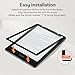 CoBak Clear Case & Screen Protector for Ebook 11th Gen 2021-Lightweight Scratch-Proof Silicone Back Cover with 2 Pack Anti-Glare Matte Screen Protector.HD Tempered Film-2P