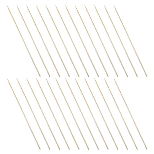 Toddmomy 100pcs Bbq Wooden Skewers Disposable Cocktail Picks for Grilling Kabobs Fruit and Sandwiches Sharp Smooth Tip Design for and Flavor Absorption