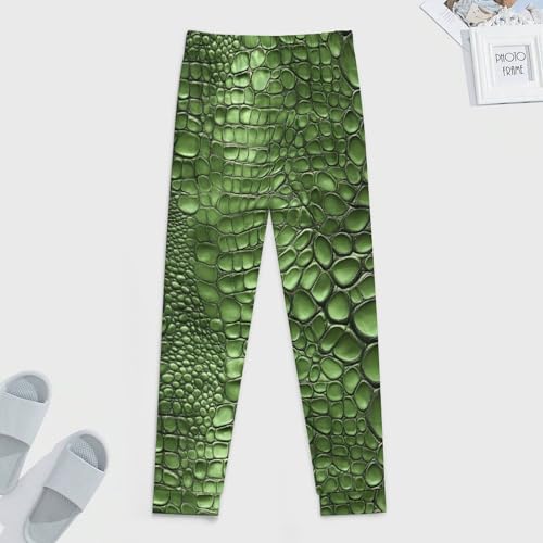 Green Alligator Skin Pattern Men's Pajama Bottoms Sleep Lounge Soft Comfy Pants Sleepwear4