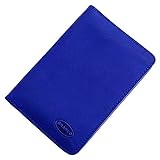  Branco Leder Ausweisetui Ausweismappe Ausweishülle 8,5x12x1,5cm GB (Blau)