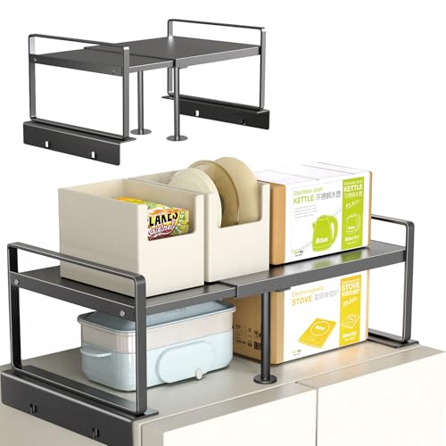 Top of Fridge Storage Organizer ，Refrigerator Storage, Adjustable...