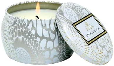 Voluspa Sparkling Cuvee, Mini Tin Candle, 4 oz, 25 Hour Burn Time...