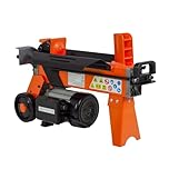 ARROWS-UK FM5D Electric Log Splitter - 5 Tons Splitting Power - Ideal for Small Wood Burners - Logs up to 300mm in Length - Pre-Filled and Ready to Use - UKCA/CE Compliant