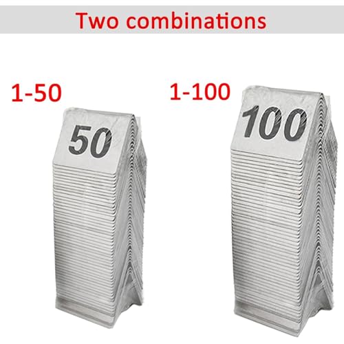 Numeri d'ordine da tavolo 1-50/1-100 in acciaio inox, per ristoranti, matrimoni, ristoranti, bar, feste, banchetti, segnaposto, segnaposto