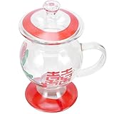 Dimensions pratiques : Avec ses 16,8 cm de hauteur et 9,2 cm de diamètre, cette tasse en verre convient parfaitement à usage quotidien à maison ou café, offrant un volume adapté pour vos boissons chaudes et froides préférées