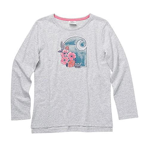 Image of Carhartt Girls' Knit Long Sleeve Henley-Neck T-Shirt
