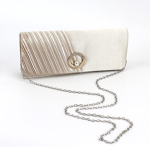 Image of Goclothod Evening Clutch Handbag Women Fashion Crossbody Shoulder Bag Chain Purse