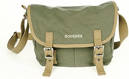 Vintage Waterproof Canvas Camera Bag Messenger Bag for Dslr Camera and Lens Green Color