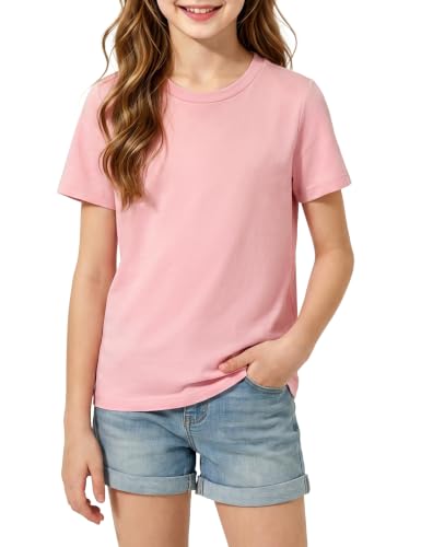Image of Girls Cotton Long /Short Sleeve T Shirts Casual Classic Top 3-14Y