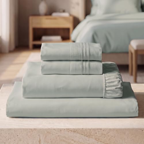 Mellanni Iconic 4-Piece, Ultra Soft Sheet Set (King, Spa Mint)