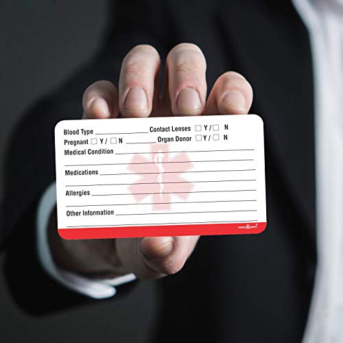 Emergency-Medical-Information-ID-Card-Pack-of-25-35-x-2-Round-Corner-700-GSM-Thick-Card-Stock