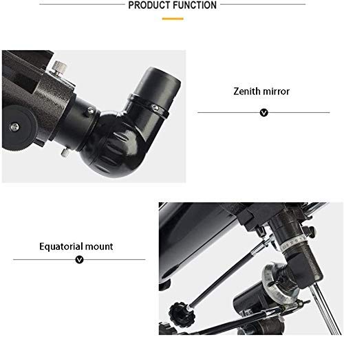 Telescopio astronómico refractor portátil 80mm apertura 900mm miniatura 3