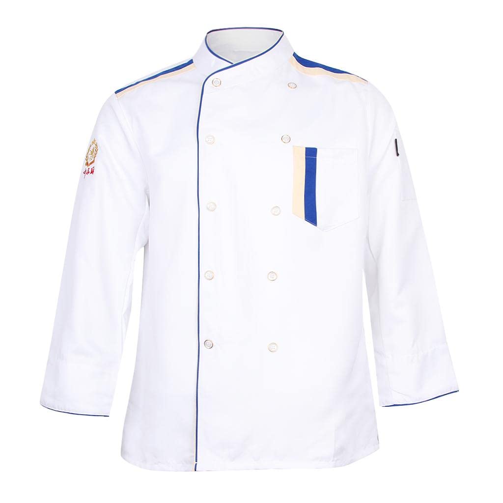 atorse ATORSE™ Restaurant Unisex Chef Coat Jacket Uniform Long Sleeve Men Women White Xxl|Business & Industrial | Restaurant & Catering | Uniforms & Aprons | Chef Coats-picture-31