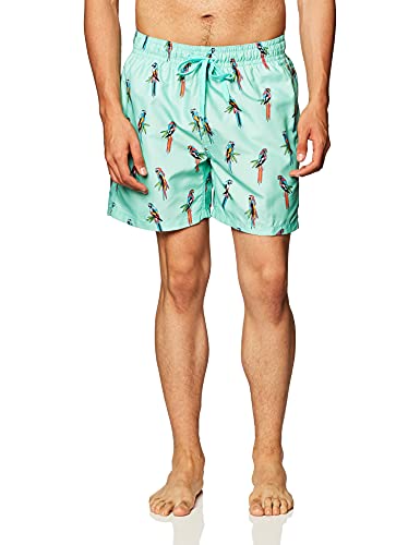Kanu Surf Men's Riviera Swim Trunks (Regular & Extended Sizes), Parrots Green, Large #TOP13