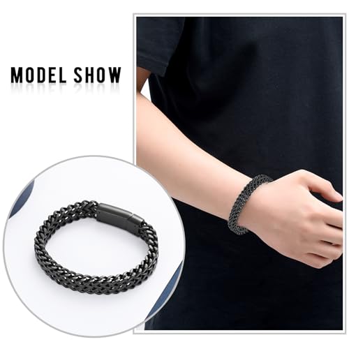 Pulsera cremación para cenizas de acero inoxidable para hombre miniatura 6