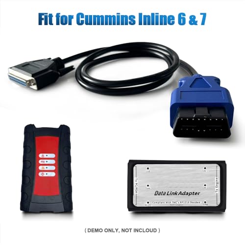 Cable para Cummins Inline 6 repuesto P/N 4919781 conector OBD2 J1962 de diagnosis 2