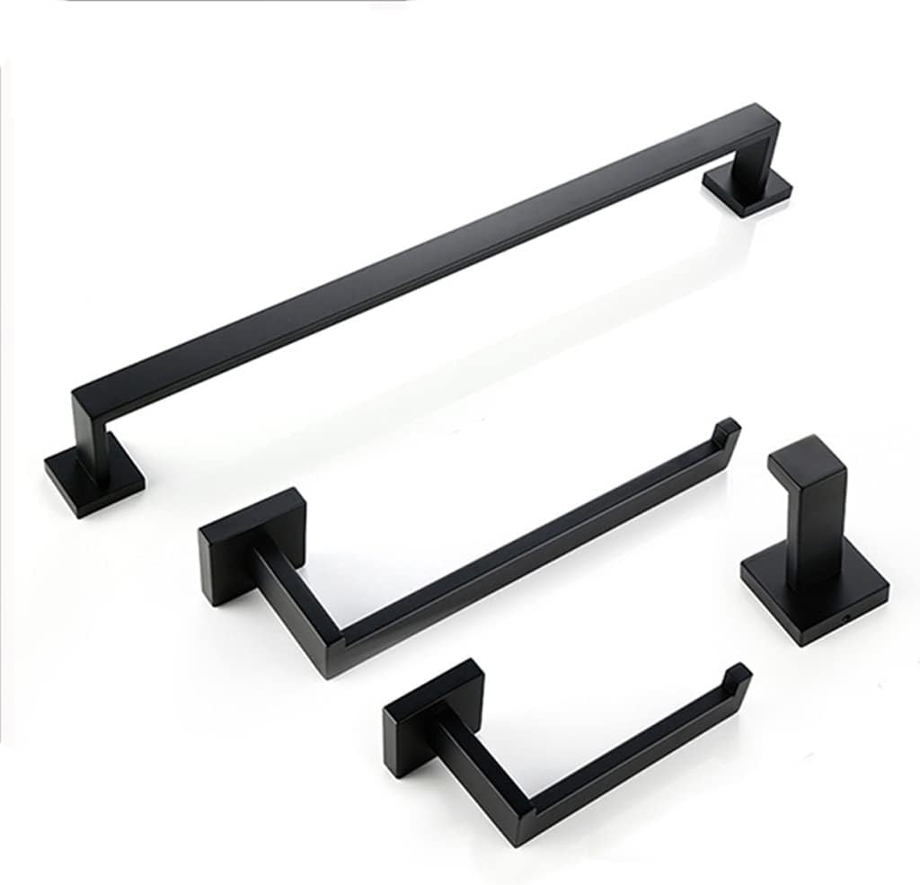 Bathroom Accessories Set Shelf Toilet Roll Paper Holder Robe Hook Hanger Towel Rail Bar Rack Bath Hardware