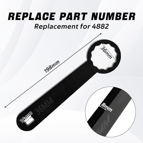 KPALAG Eixo da roda traseira 36 mm chave de torque ferramenta manual para motocicleta