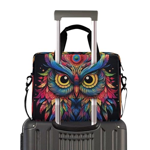 Funda para portátil Boho ALAZA con estampado búho arcoíris miniatura 3