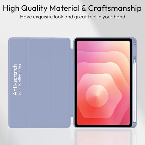Image of Robustrion Cover Case for Samsung Galaxy Tab S11 11 inch Cover with [S-Pen Holder], Flip Cover Case for Samsung S11 Tablet 11 inch [Auto Sleep Wake] - Lavender