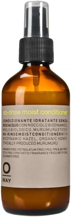0way No-Rinse Moist Conditioner, Made in Italy, Biodynamic Ingredients - Leave In Conditioner Spray for Moisture (5.4 oz)