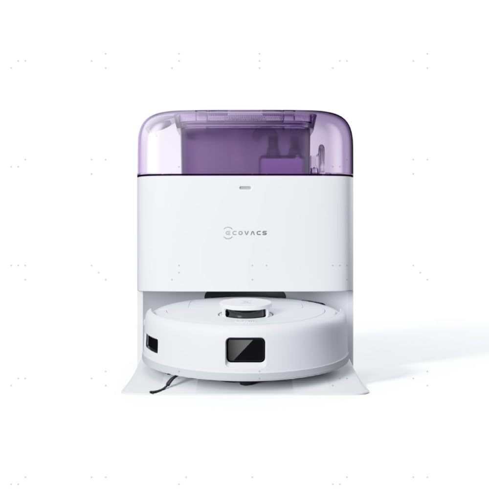 ECOVACS DEEBOT Mini odkurzanie/wycieranie, siła ssąca 9 000 Pa, ZeroTangle 2.0, TrueMapping 2.0, suszenie gorącym powietrzem 45°C, samoopróżnianie, inteligentne głębokie czyszczenie, samoczyszczenie