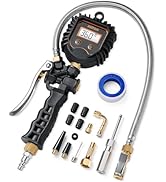 AstroAI Digital Tire Pressure Gauge, Heavy Duty Tire Inflator Gauge 250PSI Air Chuck Compressor A...