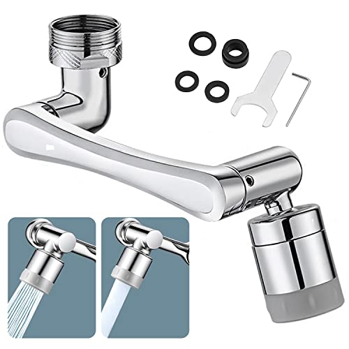Aireador de Grifo - Filtro Adaptador de Grifo Giratorio 1080 Grados, 2 Modos Grifo De Filtro De Anti-Salpicaduras Universal, Atomizador Grifo para Cocina y Baño, Rosca Exterior de 24 mm Cover