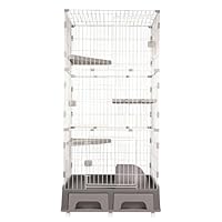 Amazon | MOTASAN 猫 ケージ キャットケージ 3段 2段 トイレ付き