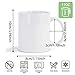 CRUMANCY 36pcs Sublimation Mugs, 11oz White Coffee Cup Set, Ceramic Coffee Mug, with Foam Box, Machine Washable, White Ceramic Cups Bulk Mugs for Tea Latte Hot Cocoa