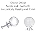 BE-TOOL Set of 8 Crystal Drawer Knobs, Round Handles Ball Pulls for Cabinets, Cupboard Dresser, Drawers, Kitchen Furniture or Kids Room - Translucent