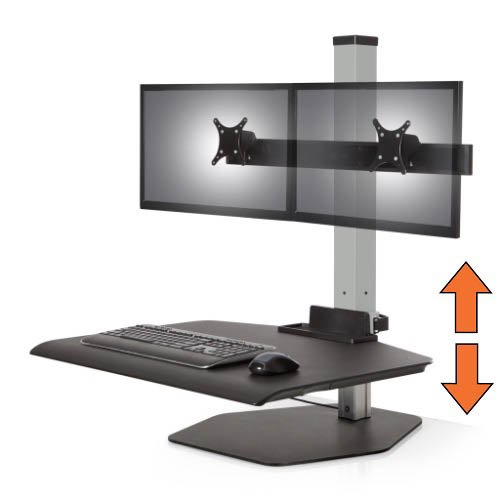 Buy Stand Steady Winston Workstation Dual Monitor SitStand Desk